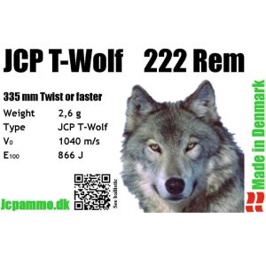 JCP T-Wolf 222 Rem 2,6g