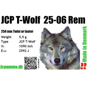JCP T-Wolf 25-06 Rem 6,5g