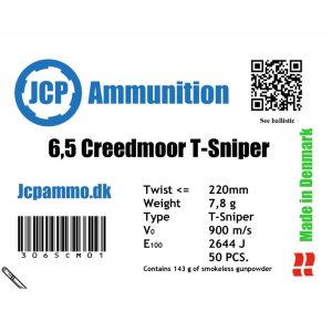 6,5 Creedmoor T-Sniper 7,8g